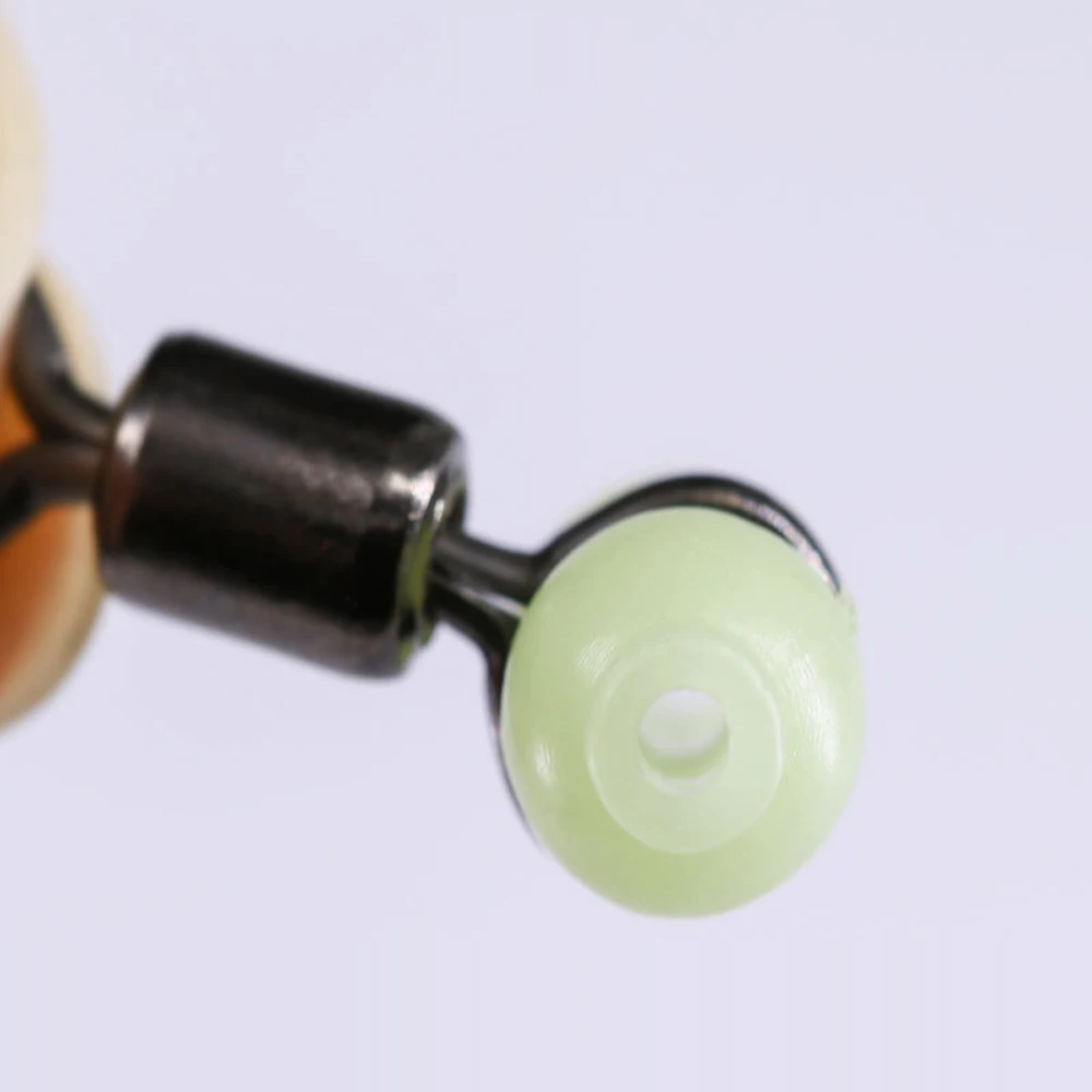 DNDYUJU 20 piezas barril de pesca giratorio calabaza luminosa señuelo de pesca conector latón agua salada anzuelo aparejos de pesca - imagen 5