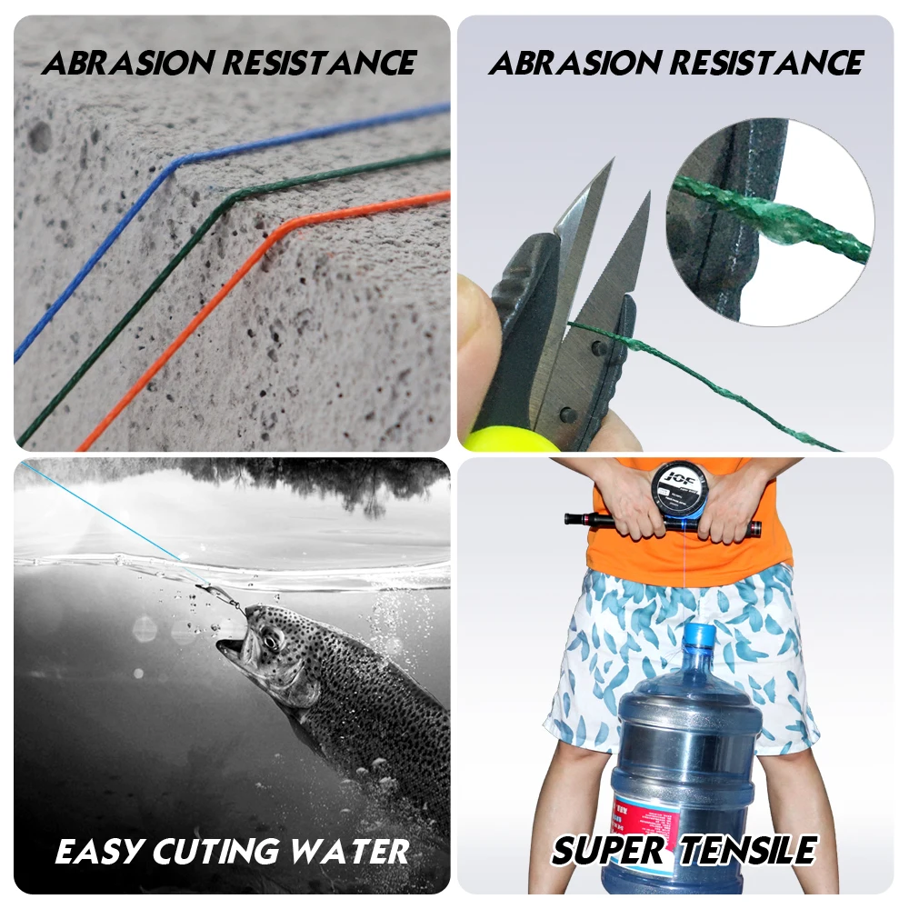 JOF-sedal de Pesca con mosca, hilo trenzado de 4 hebras, 300M, 500M, 1000M, alambre multifilamento, 10-85LB, para carpa, mar, agua salada, Extreme Japan - imagen 4