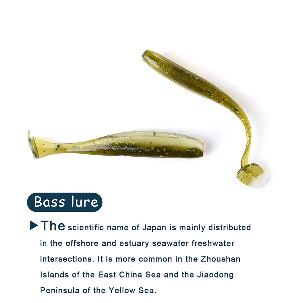 NGB 5/7.5/10cm Silicone Bait Worm T Tail Soft Fishing Lure 8-20pcs Jigging Artificial Fishing Bait Wobblers For Bass Pike - imagen 5