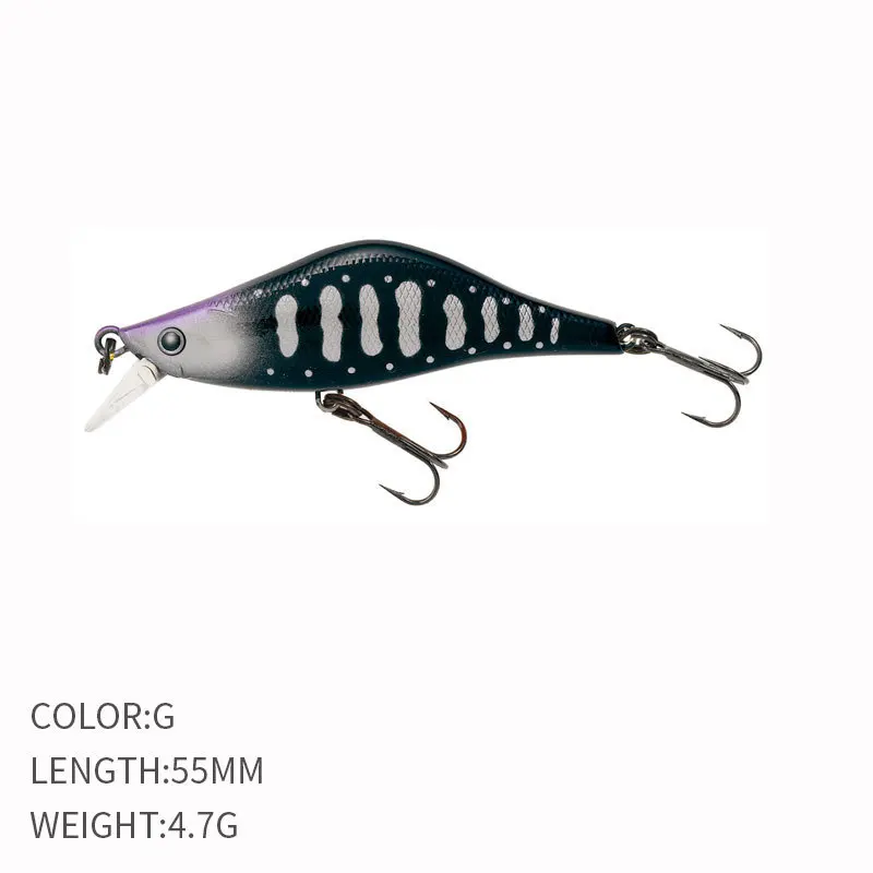 Luya Minnow, aparejo de pesca de lubina biónica de agua dulce sumergida, de fundición larga, buen ayudante de pesca - imagen 4