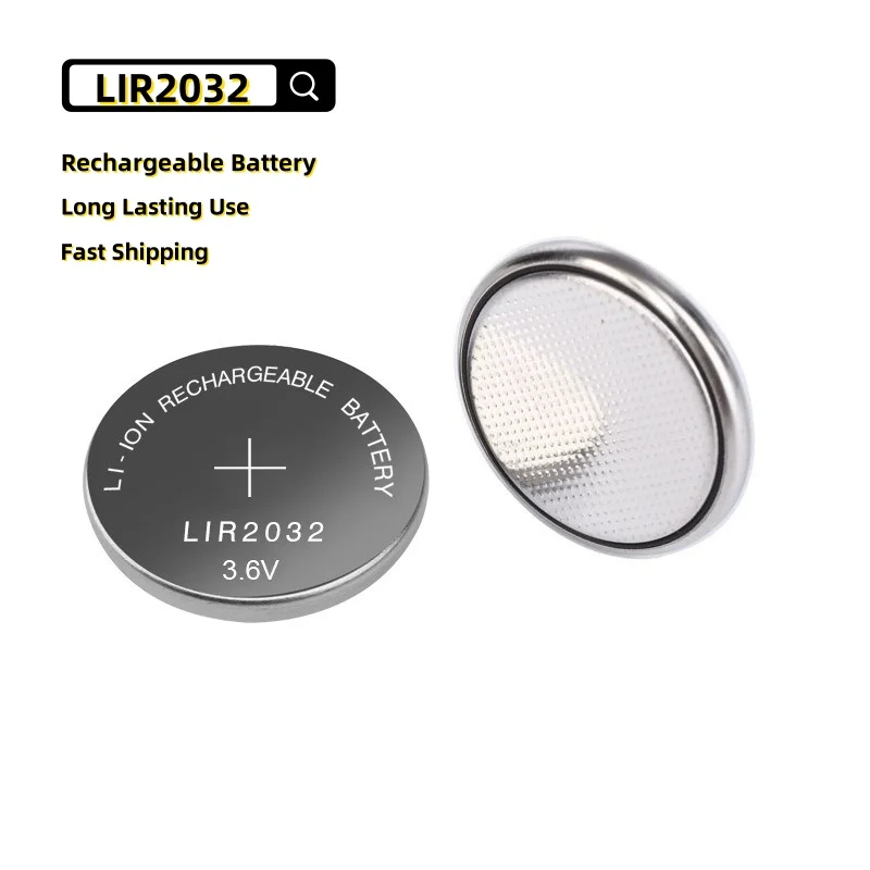 Batería recargable LIR2032 para relojes y pesca – sustituye CR2032 - imagen 2