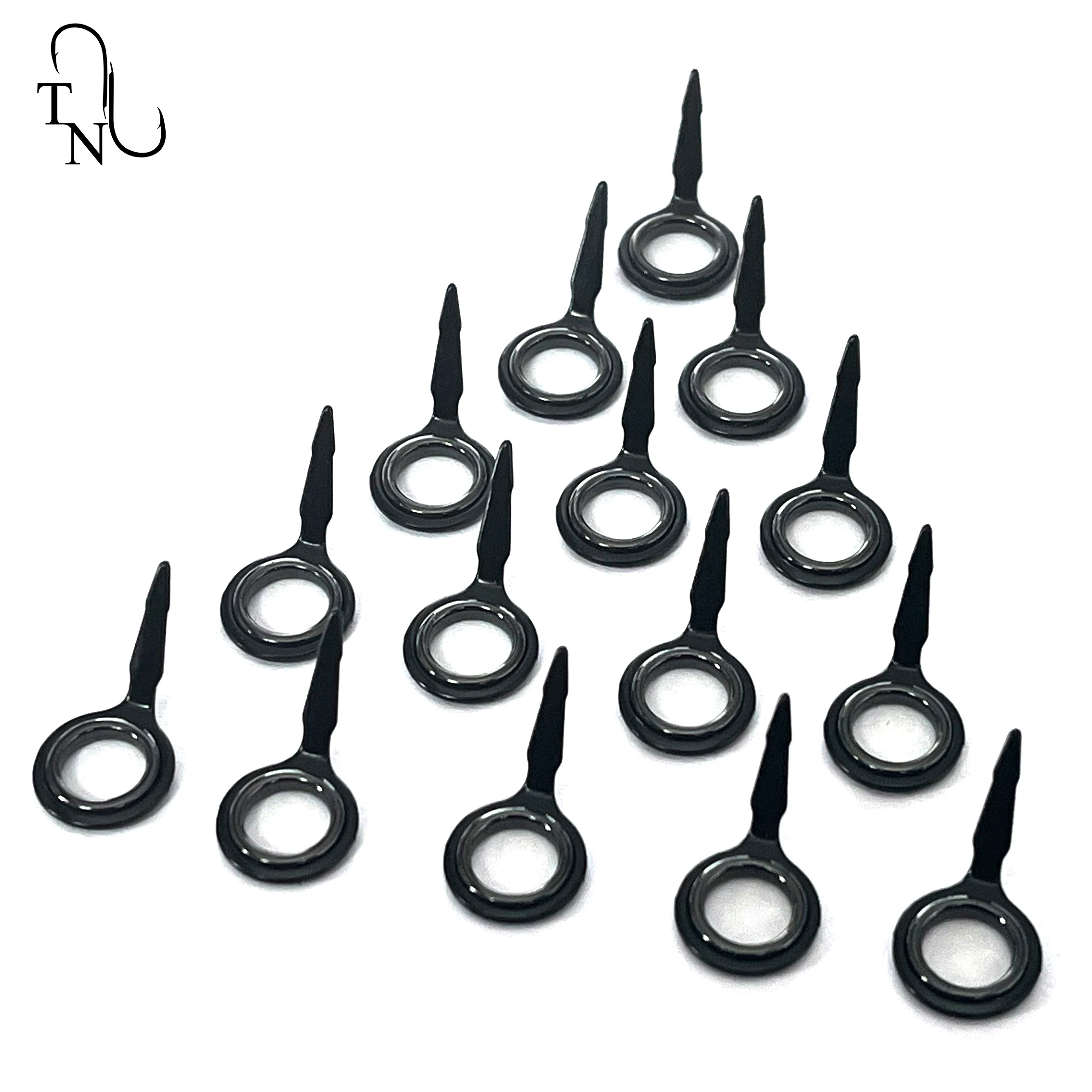 TN22 BMKLSG 6 #   7 #   8 #   10 Uds guías de caña de pescar varilla de acero inoxidable reparación de construcción accesorios de equipo de pesca de repuesto - imagen 3