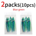 10pcs blue green