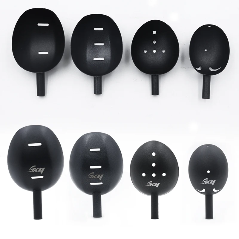 ZYZ-cabeza de cuchara de titanio negro, lanzador de cebo, ultraligero, especial, antiadherente, cabeza de cuchara, lanzador de cebo de pesca - imagen 2