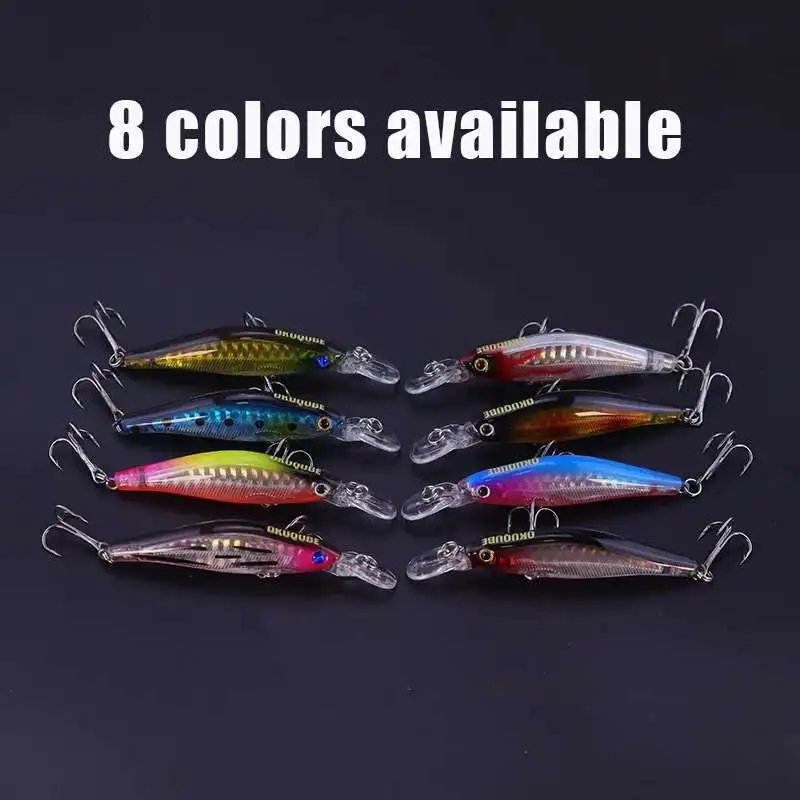 Señuelo de pesca de 8cm y 6,5g, señuelo de piscardo que se hunde lentamente, con revestimiento láser, cebos duros artificiales realistas para pesca en agua dulce y salada - imagen 4