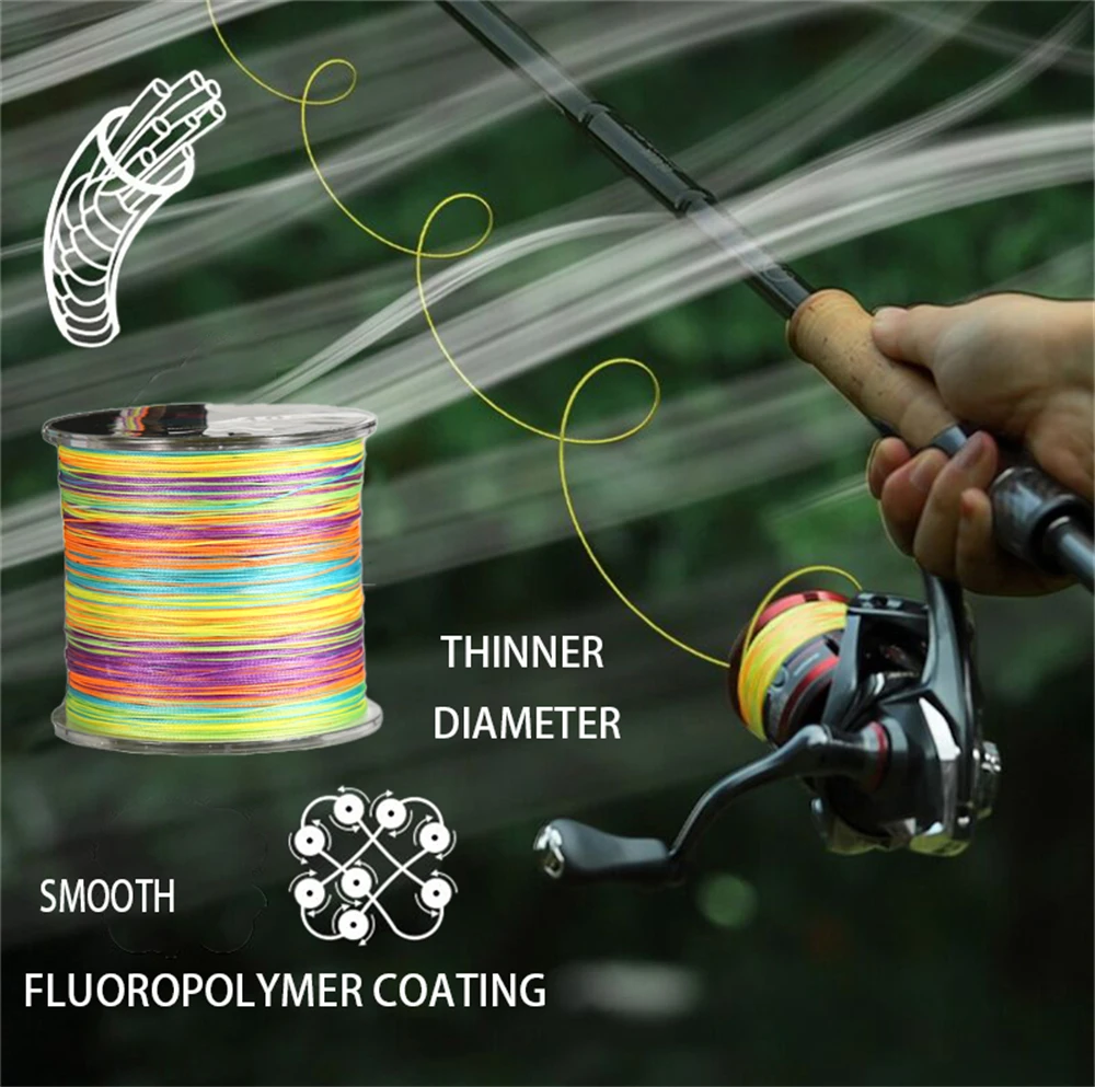 Sedal de pesca de 8 hebras, hilo trenzado japonés de 150M, multifilamento fuerte y liso, Alambre Tejido X8, para agua salada y pesca con mosca - imagen 3