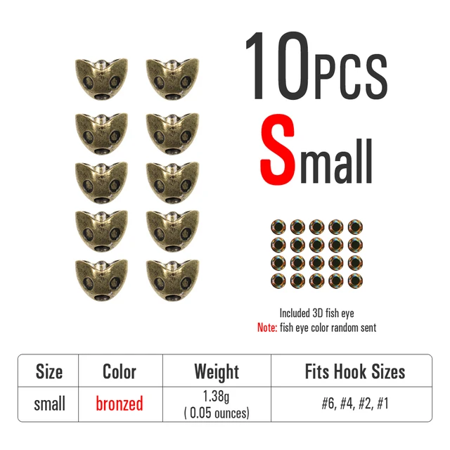 10pcs bronze S