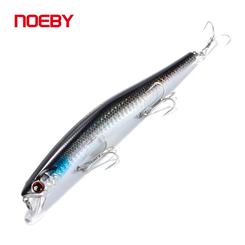 Noeby Slim Minnow 150mm Wobbler flotante para lubina - imagen 5
