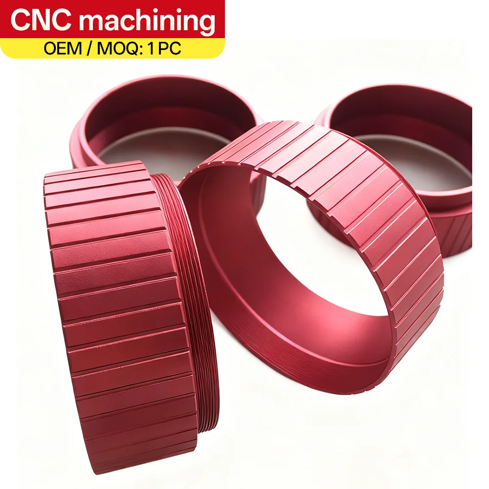 Jig Heads de aluminio rojo anodizado – Mecanizado CNC de precisión - imagen 5