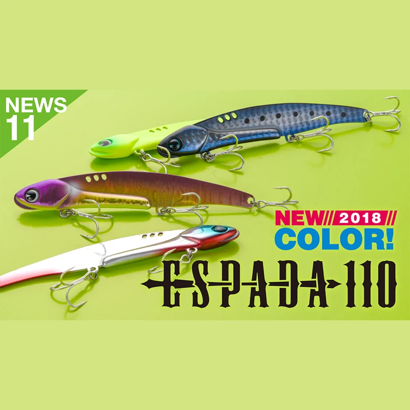 IMA-señuelo Ima ESPADA importado de Japón, cebo falso de 110/33g, placa de hierro, perca vibratoria, aparejo de pez mandarín. - imagen 3