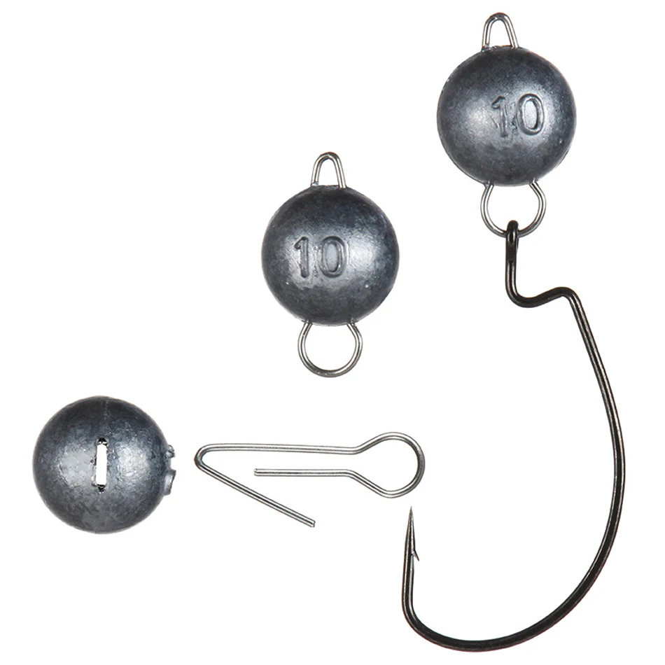 5 uds 2g-18g cabeza de peso de pesca profunda plomo Jig peso de bala de agua con plomos de bola redonda giratoria accesorios de aparejos de pesca - imagen 5