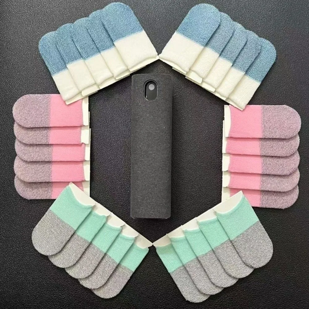 Dualcolor-cubiertas para dedos con pantalla táctil, guantes antideslizantes a prueba de sudor, transpirables, súper finos - imagen 4