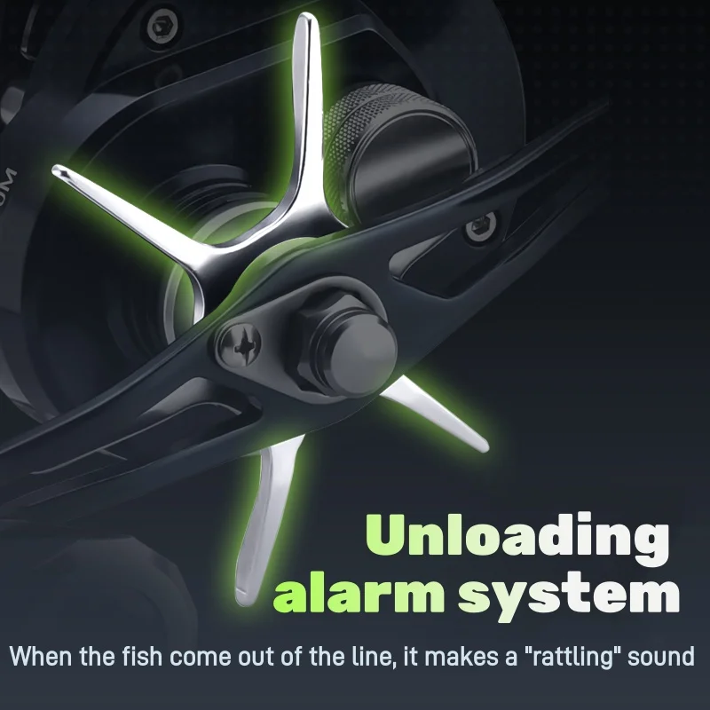 Lizard Marco y perilla de aleación de aluminio carrete de jigging agua dulce y agua salada disponibles Sistema de frenos magnéticos Arrastre máximo 10 kg - imagen 5