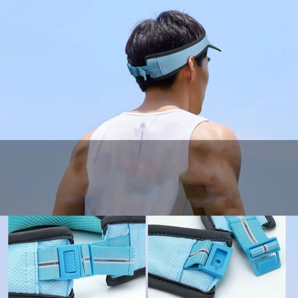 Nuevos sombreros transpirables con visera para el sol de verano, protección UV, gorra con protección solar de secado rápido, gorra de tenis sólida ajustable para hombres y mujeres - imagen 4