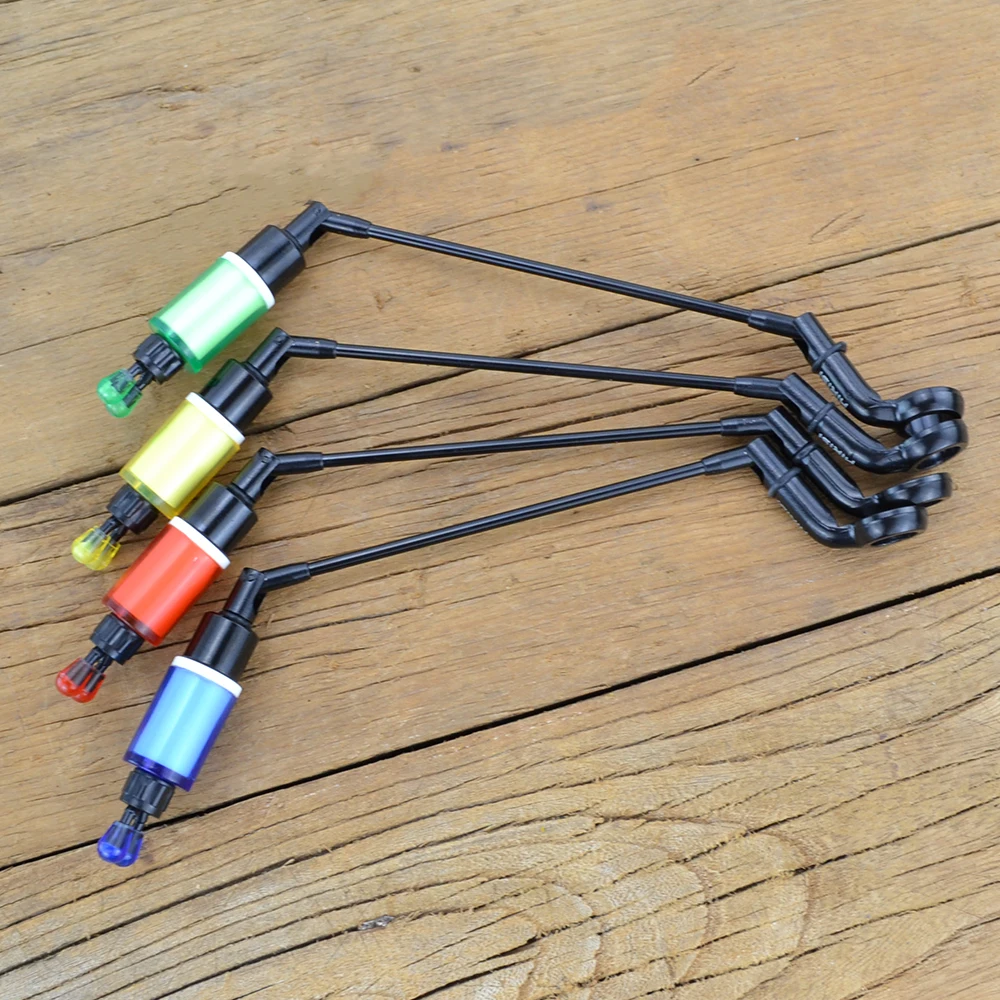 Hirisi-alarma de pesca de carpa 2 piezas, indicador de caída, poste de acero inoxidable para pesca gruesa, B2023 - imagen 5