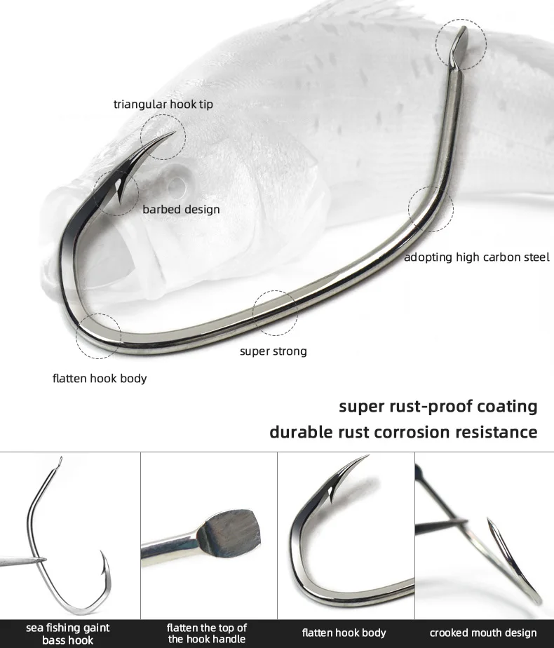 Mejore su experiencia de pesca con este diseño de gancho duradero y versátil