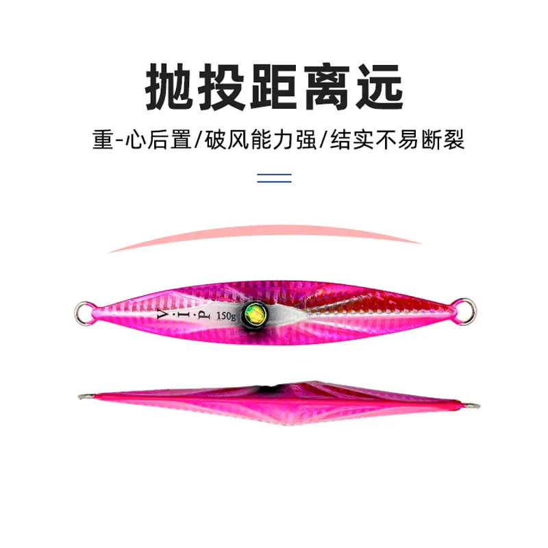 AS Pesca Jig lento Metal Jigging hundimiento Glow Jigs 150g200g250g300g400g500g señuelo que cae pesca en tono pescador Leurre cebo - imagen 4