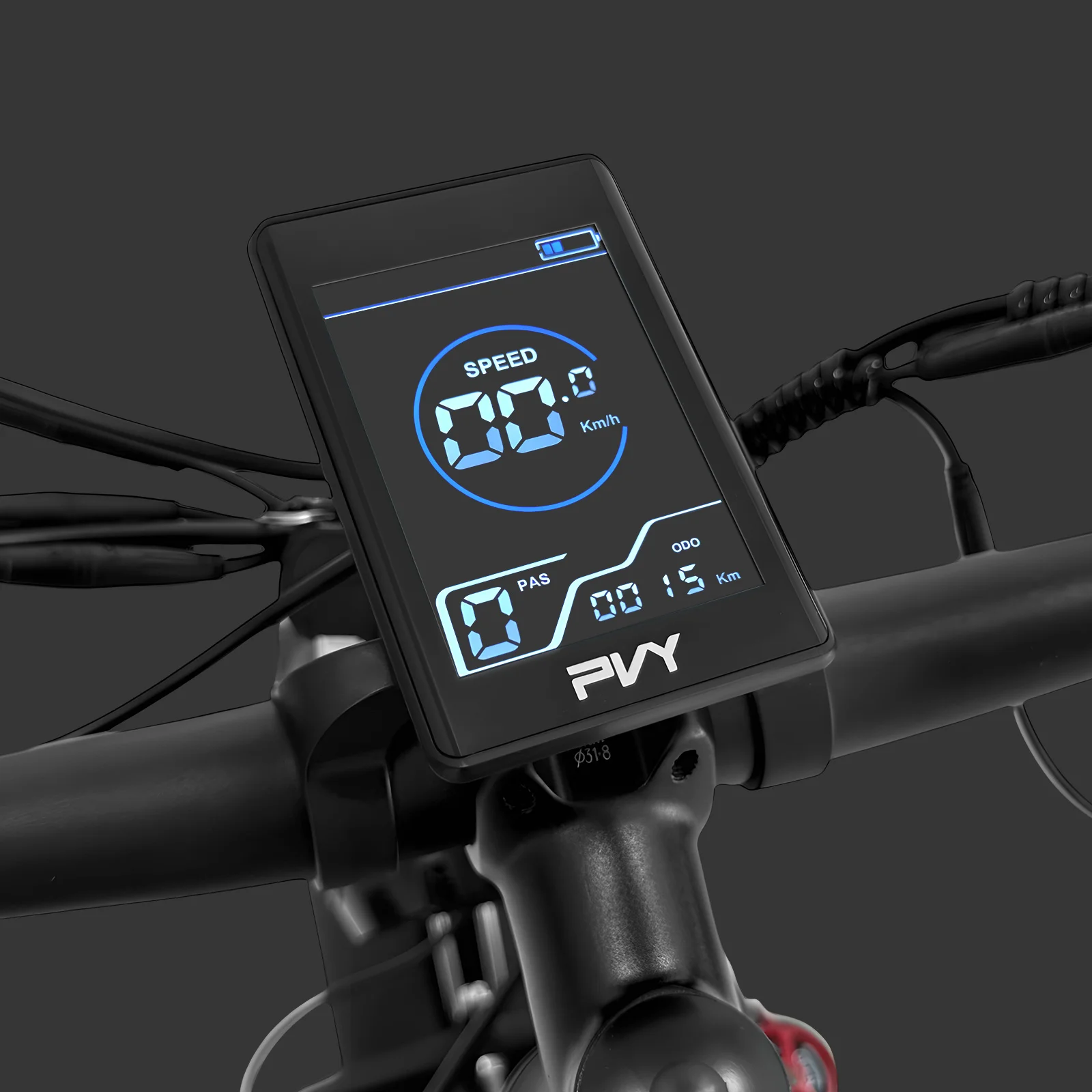 Bicicleta eléctrica PVY MAX26 2400W ciudad 55 km/h neumático 26" - imagen 3