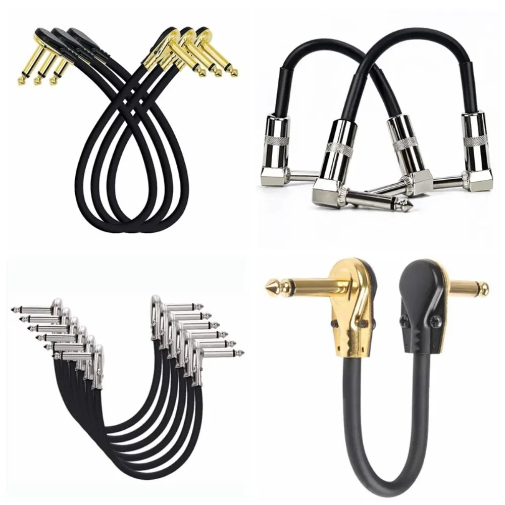 Cable de guitarra con cabeza de Metal, Cable de guitarra de 15/30cm, Cable de Pedal de efecto de guitarra, línea de guitarra, Cable de conexión para amplificador de guitarra de alta calidad - imagen 5