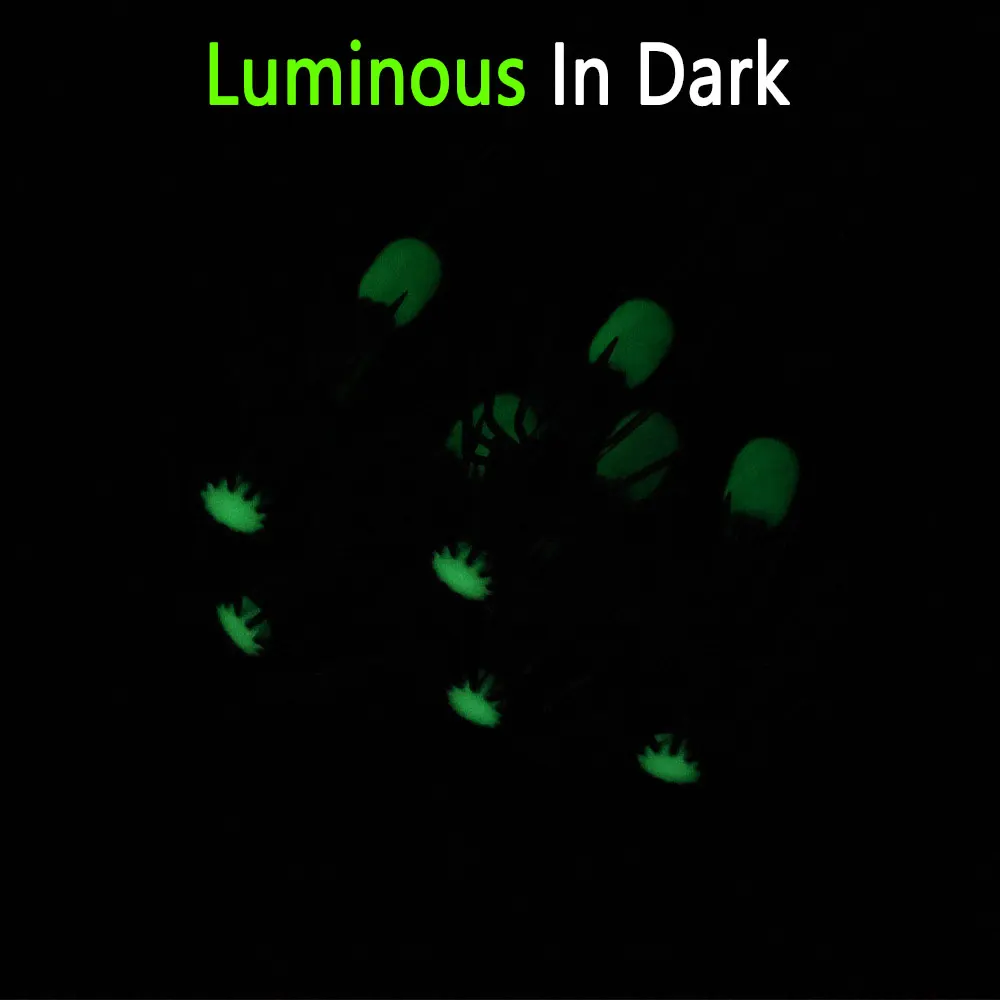 4 Uds. Gancho luminoso de acero inoxidable de doble capa para paraguas, anzuelo largo de calamar, anzuelo para sepia, camarones, calamares, pulpo, Señuelos de Pesca de Mar - imagen 4