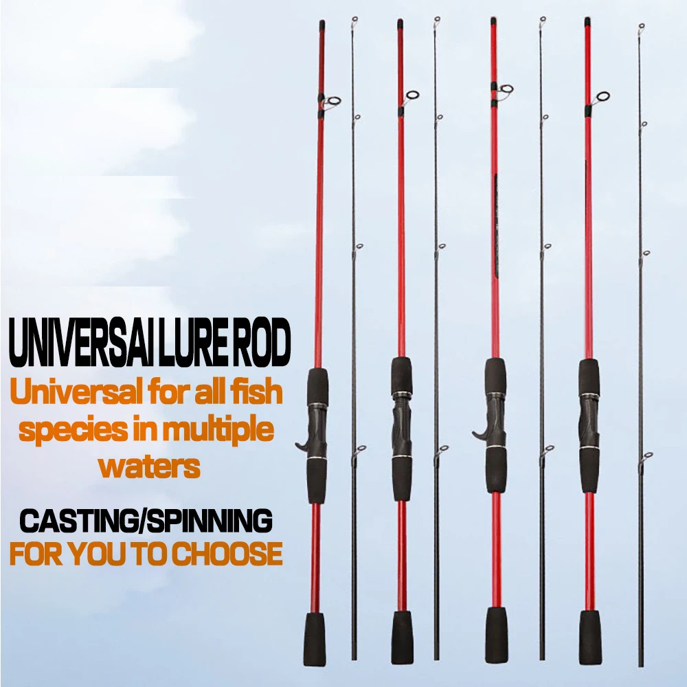 Caña de pescar giratoria, caña de pescar de fundición a tierra, señuelo profesional, Micro Monster, trucha, 1,68 m, 1,8 m, 2 secciones - imagen 3