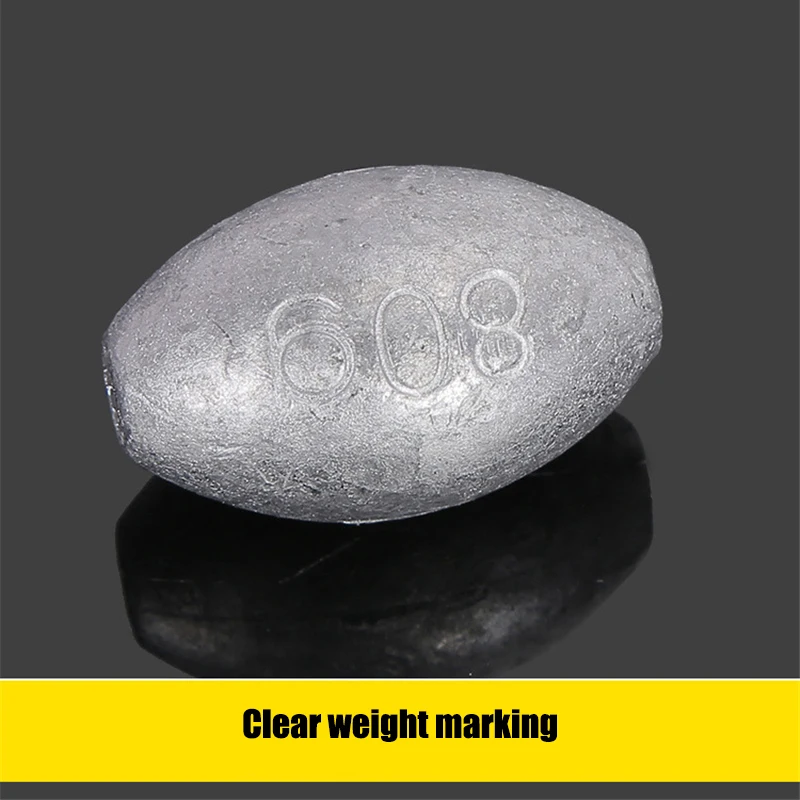 Plomos de plomo en forma de oliva, pesas huecas con accesorios de pesca, herramientas, 1g, 2g, 3g, 4g, 5g, 6g, 8g, 10g, 15g, 10 unidades por lote - imagen 5