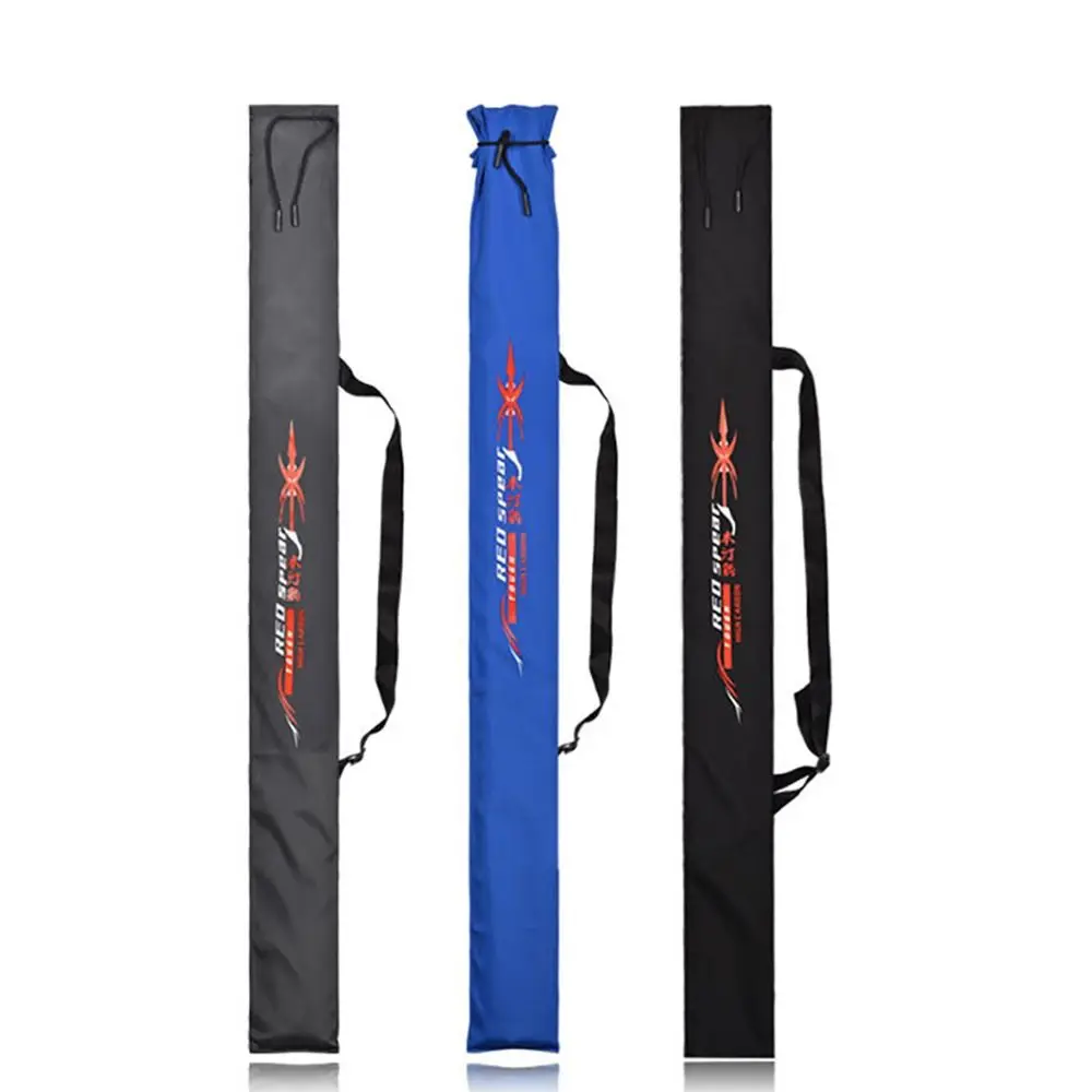 Bolsa de almacenamiento de aparejos de pesca portátil plegable, bolsa multifuncional de gran capacidad para caña de pescar, bolsa de lona para caña - imagen 2