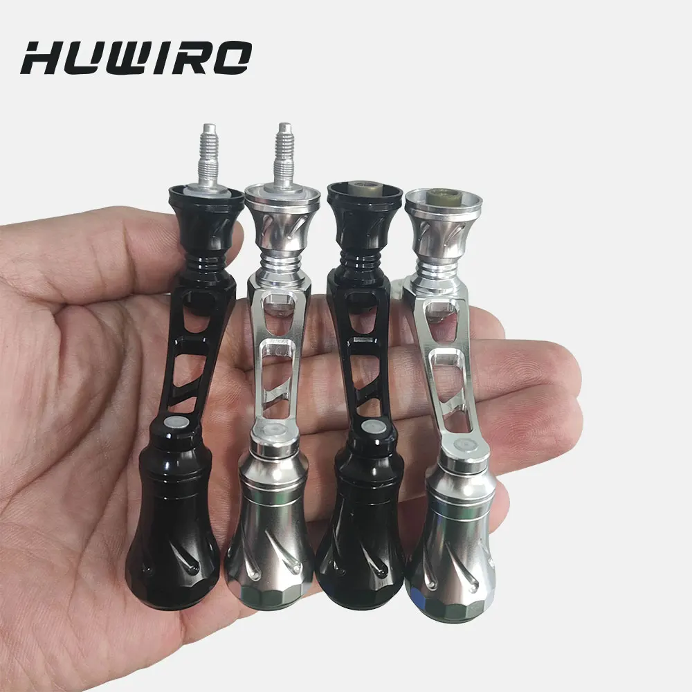 Carrete giratorio fuerte totalmente metálico con doble mango para carrete de pesca SHIMANO/DAIWA, mango eléctrico EXCELER/STRADIC/TATULA/STELLA/ULTEGRA