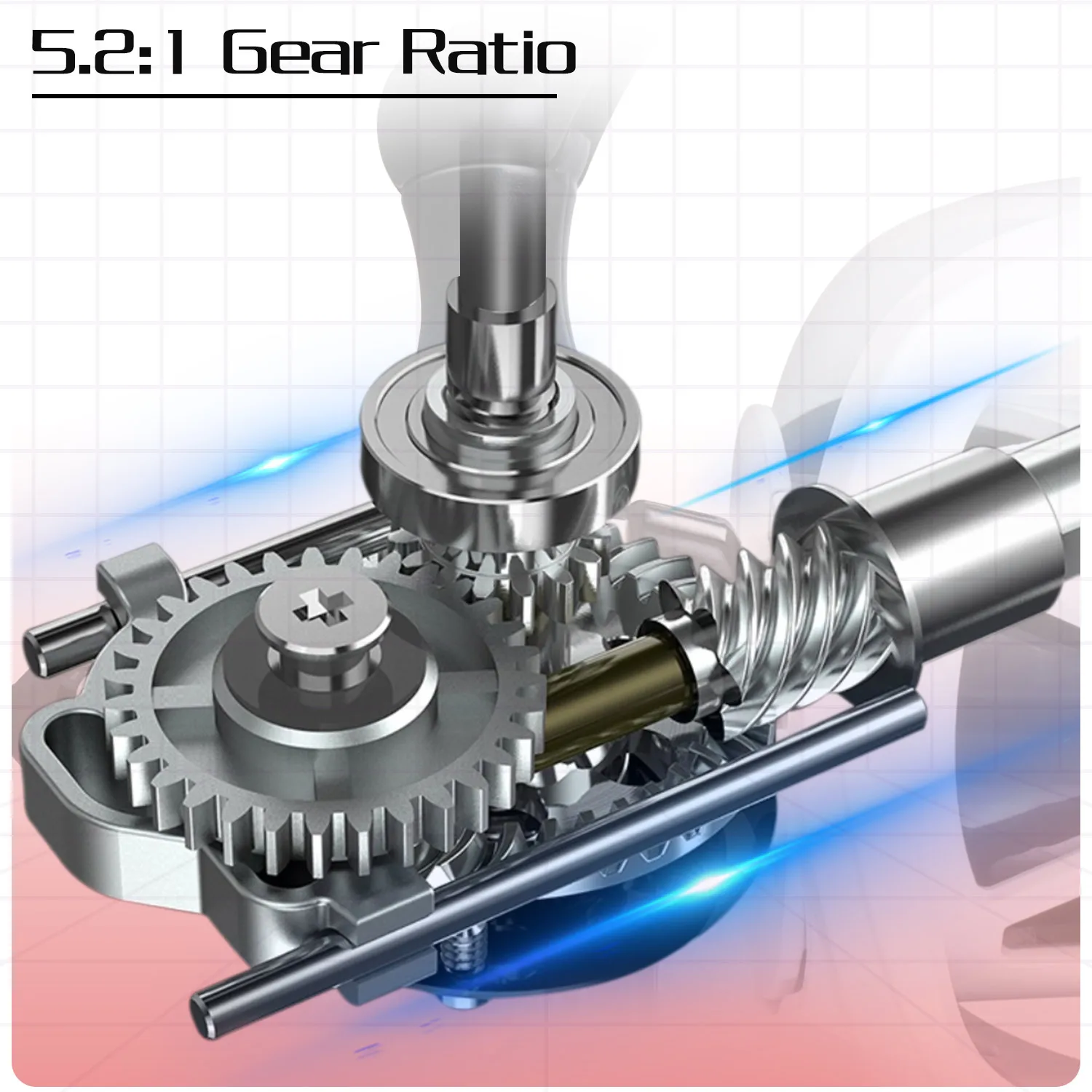 Carretes de Pesca Giratorios Sougayilang 2000-3000, Carretes de Pesca con Mango de EVA, Relación de Velocidad 5.2:1, Arrastre Máximo de 8 kg con Regalos Misteriosos - imagen 4