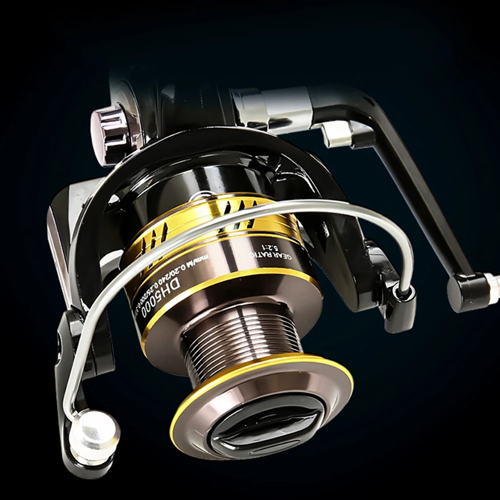 Carretes giratorios con alarma de mordida de pescado, carrete de pesca de arrastre de lubina máximo de 22lb, izquierda y derecha, intercambiables para agua salada y dulce - imagen 5