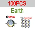 9mm 100pcs Earth
