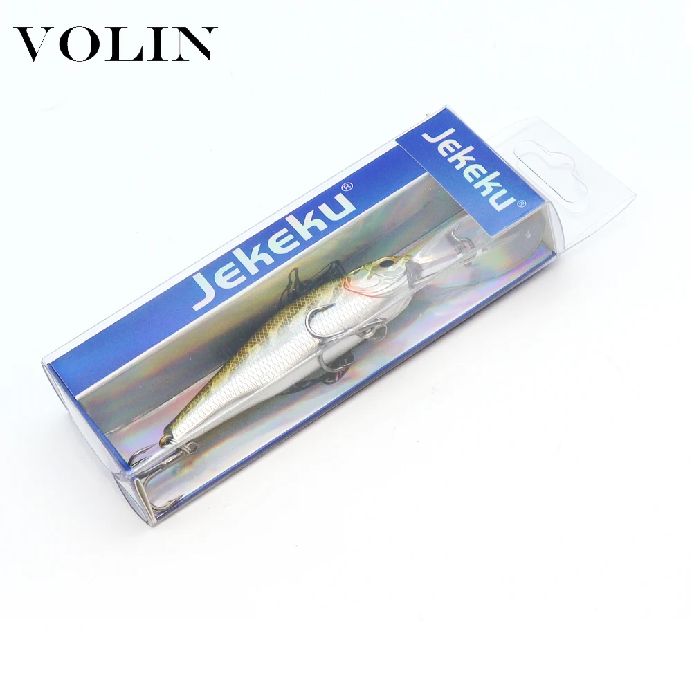 VOLIN-señuelo Artificial Wobbler de pesca, cebo duro con bola, 95mm, 9,5g, Minnow, 1 unidad, nuevo - imagen 5