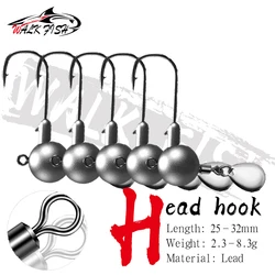 Jig Head WALK FISH con Spinner y Lentejuelas – Agua Dulce