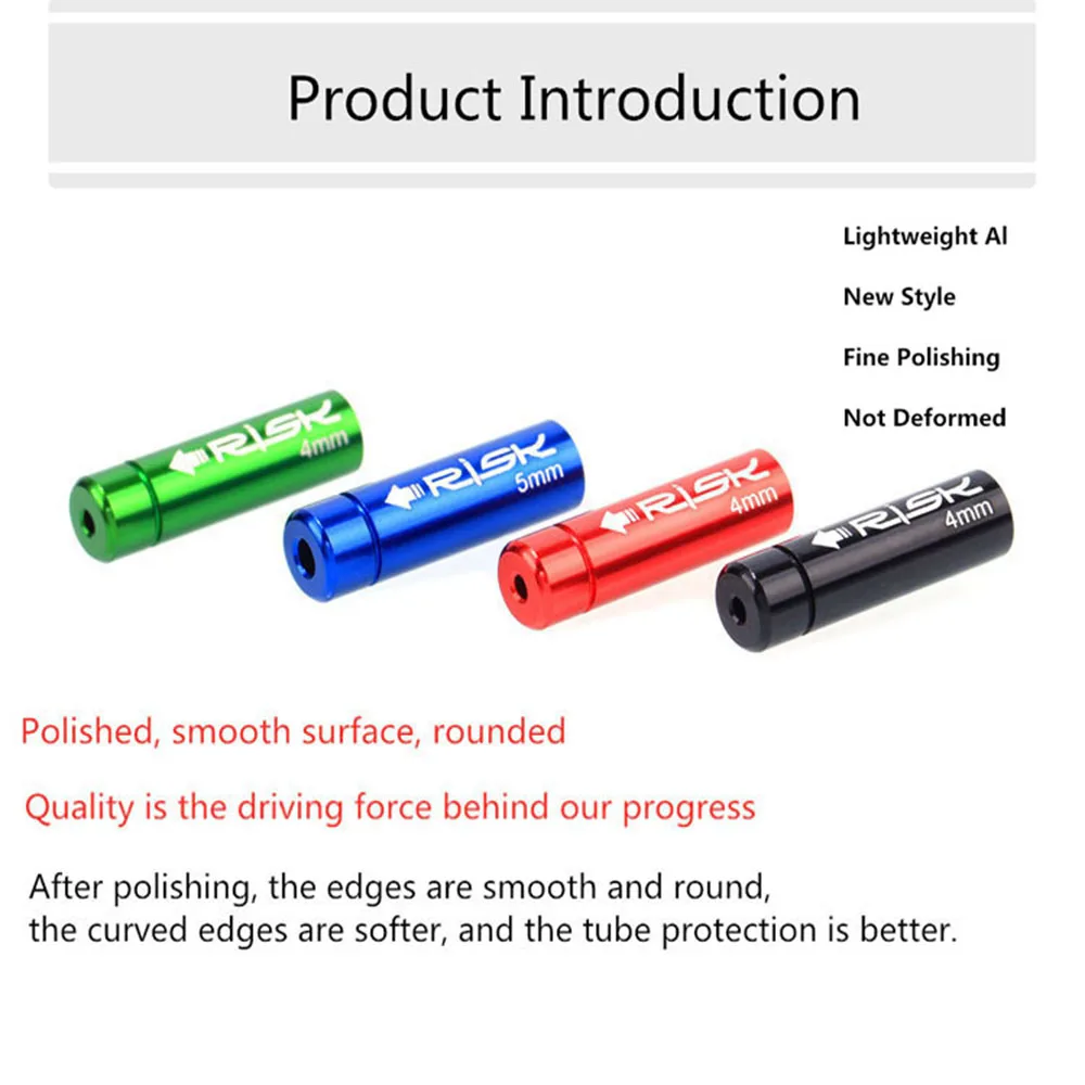 Casquillos 4mm/5mm Cable de freno de aleación de aluminio tapa de freno cubierta antipolvo tapa de tubo de cambio tapa de núcleo interno tapa de tubo de línea tapa de cambio - imagen 3