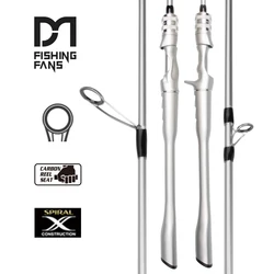Caña giratoria FishingFans de carbono medio‑alto ligera