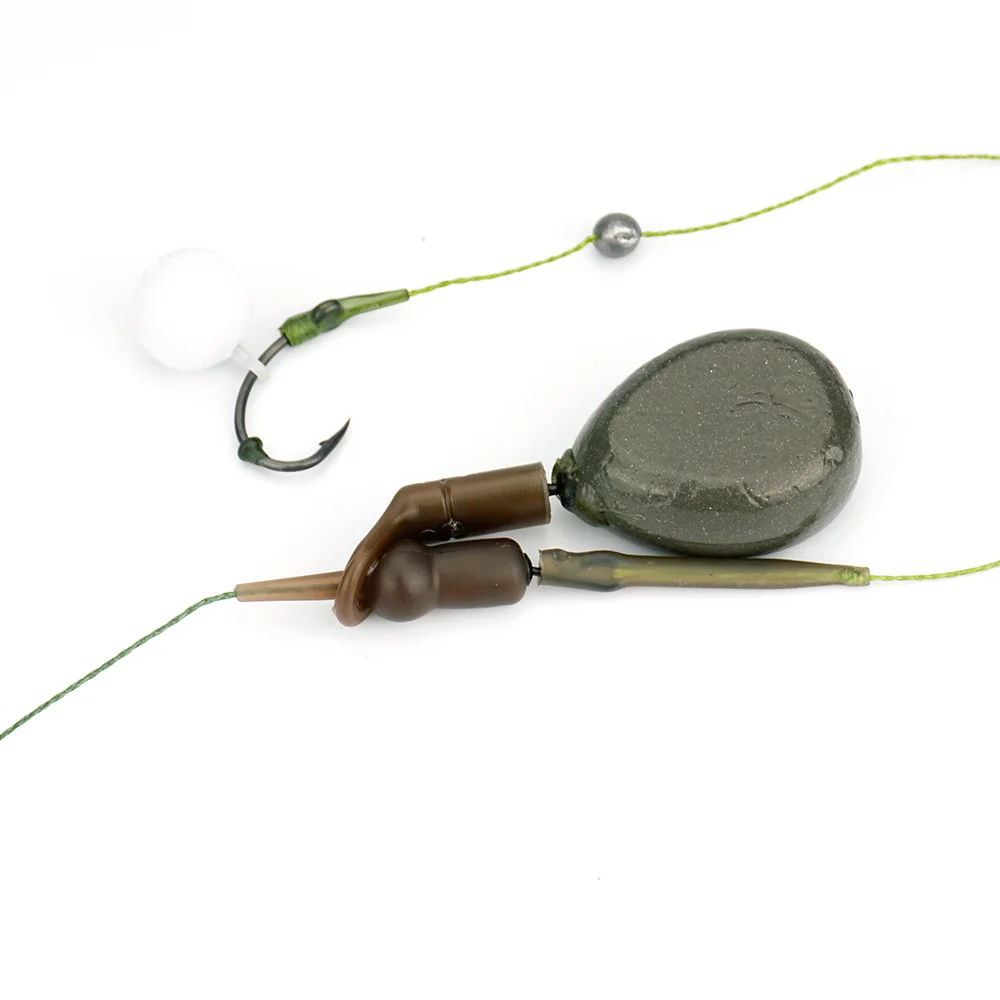Hirisi-Juego de 6 anillos de pesca de carpa, cuentas de goma, accesorios de pesca para carpa, Chod, aparejos de helicópteros, aparejos terminales - imagen 5