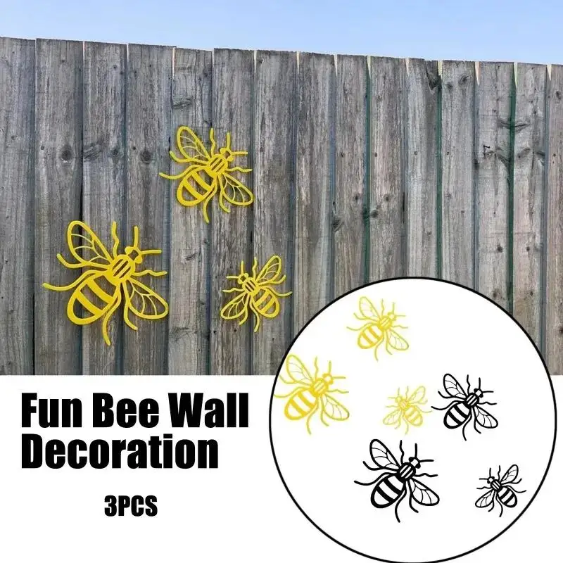 Estatuas de abejas acrílico estilo campestre para jardín y hogar - imagen 4