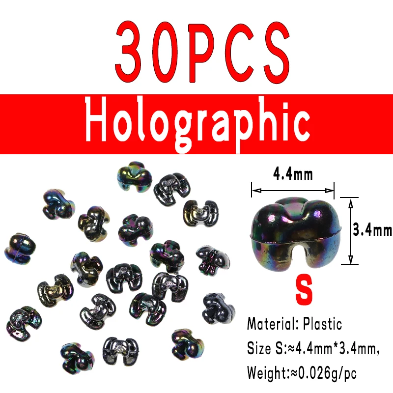 30PCS  Holographic S