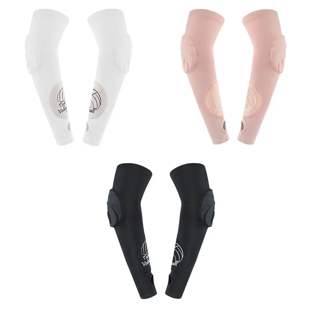 Nuevo soporte de codo de nailon, calentadores de brazo elásticos en negro, blanco y rosa, soporte de brazo transpirable de alta compresión, baloncesto, voleibol
