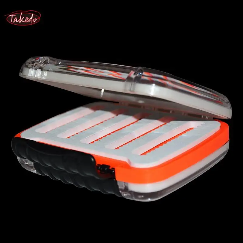 TAKEDO LF07 caja de almacenamiento de accesorios para anzuelos de pesca con mosca de carpa impermeable 12,5 CM caja de almacenamiento de señuelos de pesca con mosca disponible de doble cara - imagen 3