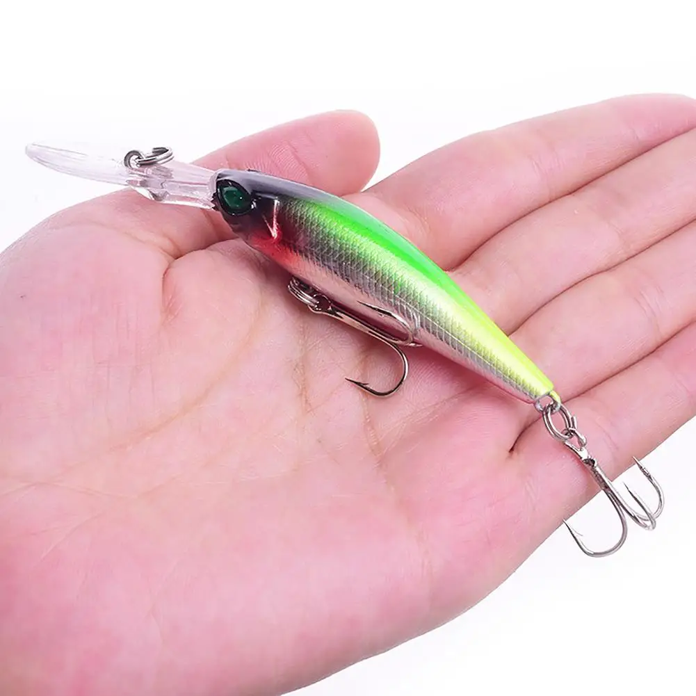 Señuelos de Pesca con anzuelos triples, cebo duro Artificial, para pesca de Wobblers lubina, trucha, carpa, 9,4 cm/6,2g - imagen 4