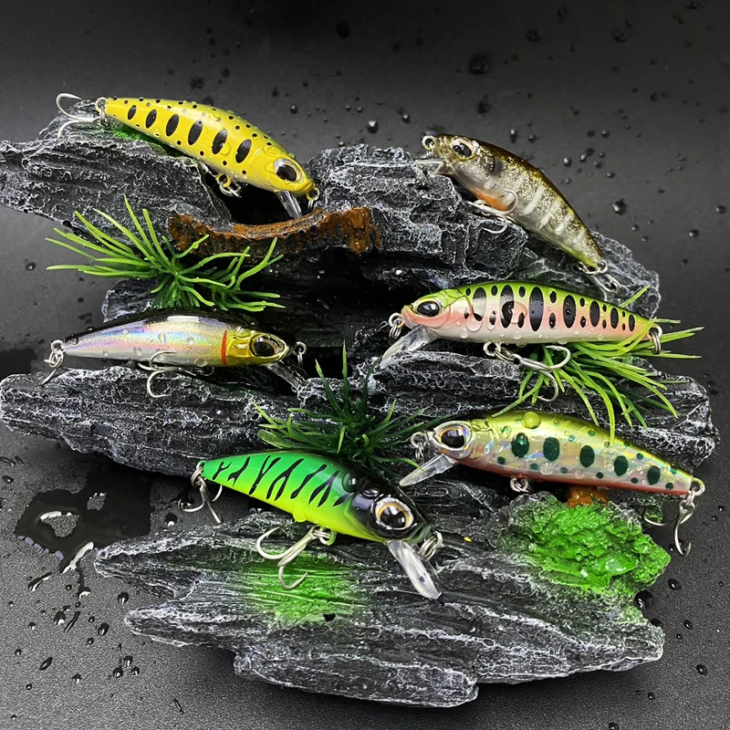 Señuelos de pececillo hundidos temblorosos japoneses, 6g, 55mm, cebo Artificial de fundición larga, Isca Wobblers para Lucio, carpa, suministros de pesca en arroyo - imagen 4