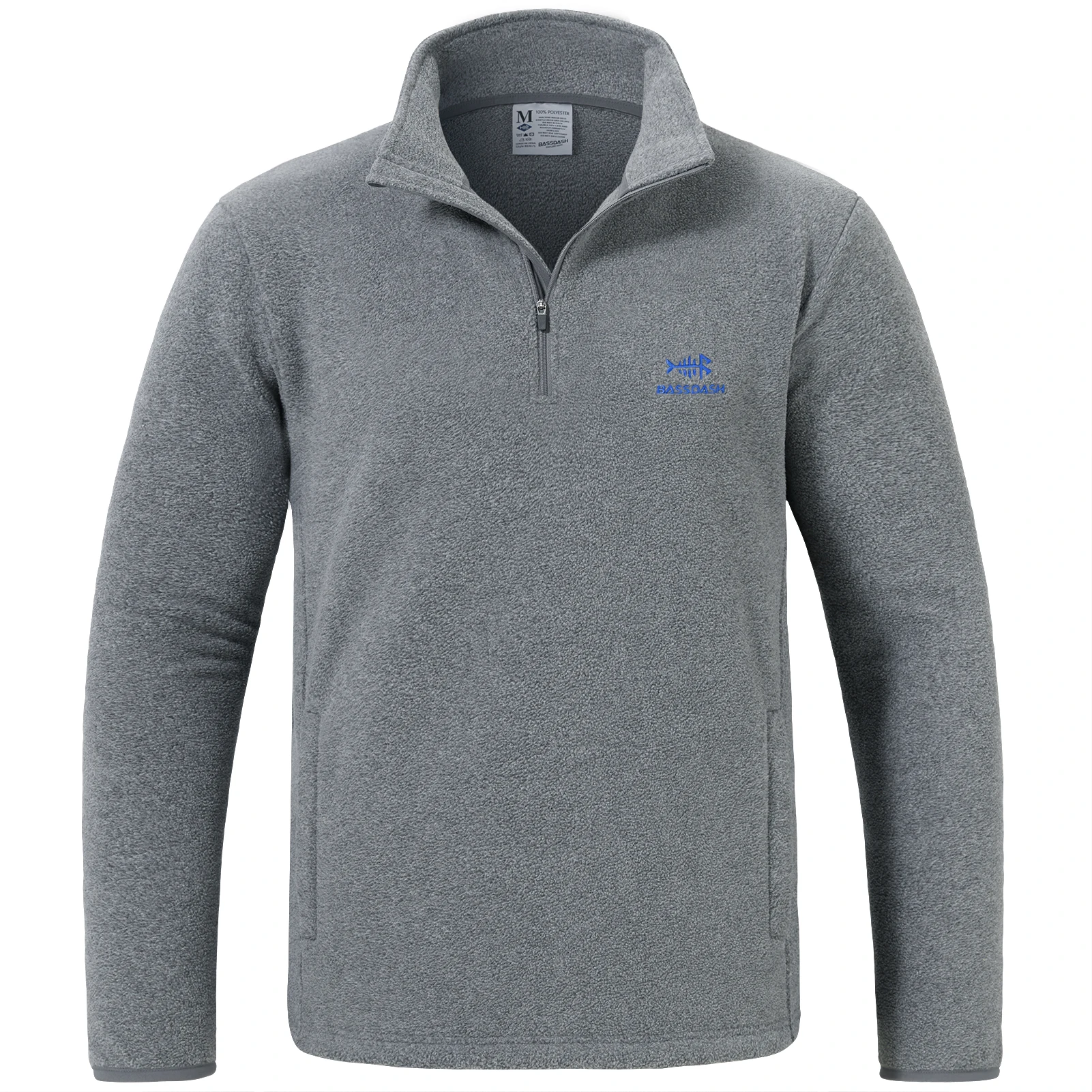 Chaqueta forro polar transpirable Bassdash – Cremallera 1/4 - imagen 2