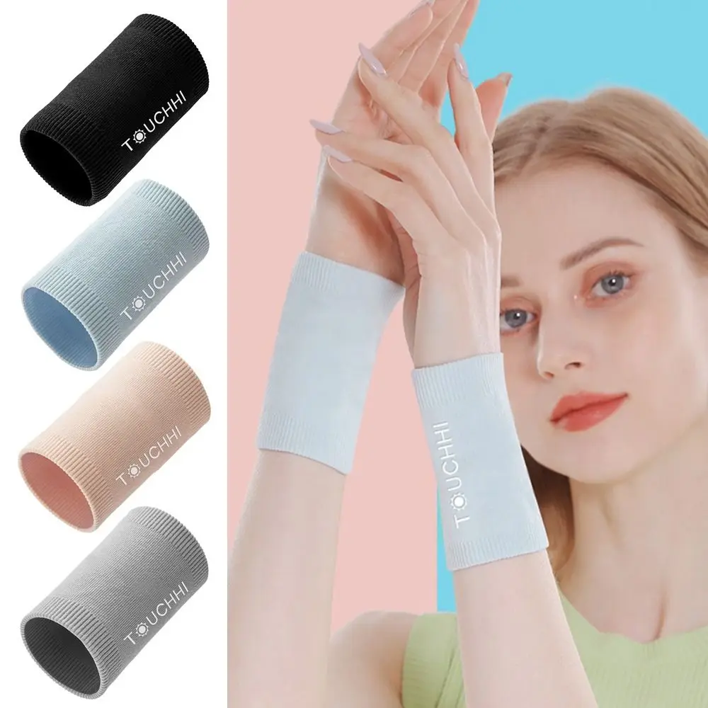 Banda para el sudor de las manos, muñequeras tejidas, protección elástica para la muñeca que absorbe el sudor, soporte para la muñeca, protege el baloncesto