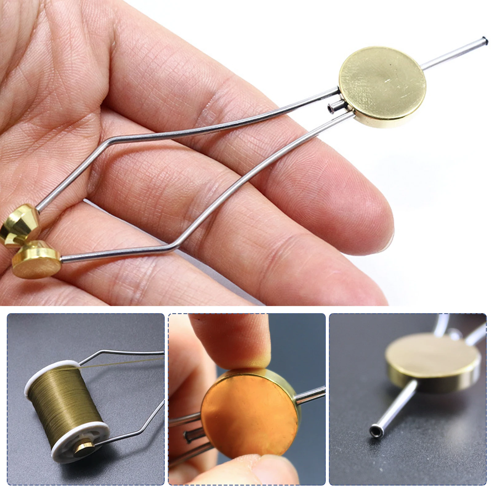 Kit de atado de mosca FREE FISHER con herramientas y tijeras - imagen 5