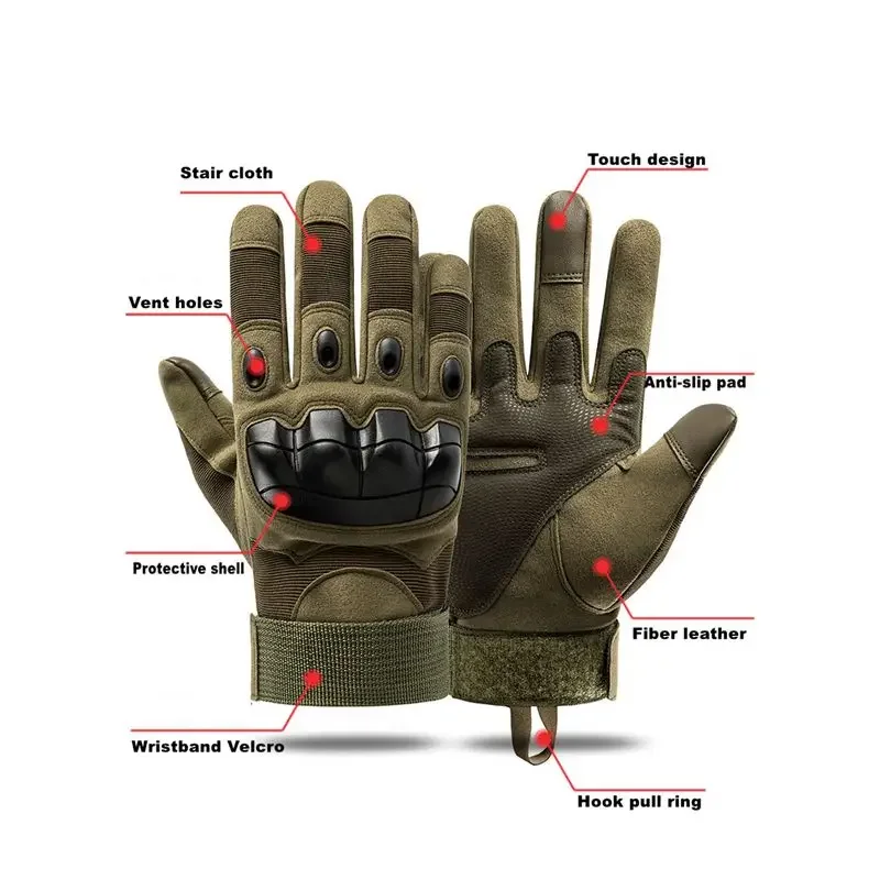 Guantes protectores para caza y acampada al aire libre, guantes tácticos de boxeo y lucha, guantes de montañismo, equipo de supervivencia en el desierto - imagen 5