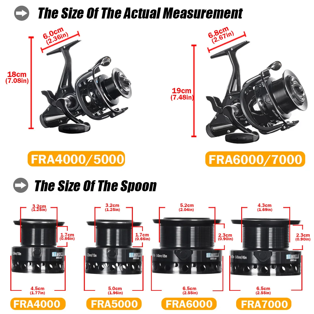 Carrete De Pesca De carpa giratorio fuerte doble arrastre 12-15kg Molinete Carretilha De Pesca Olta Makaralar carretes De mar accesorios Mar - imagen 3