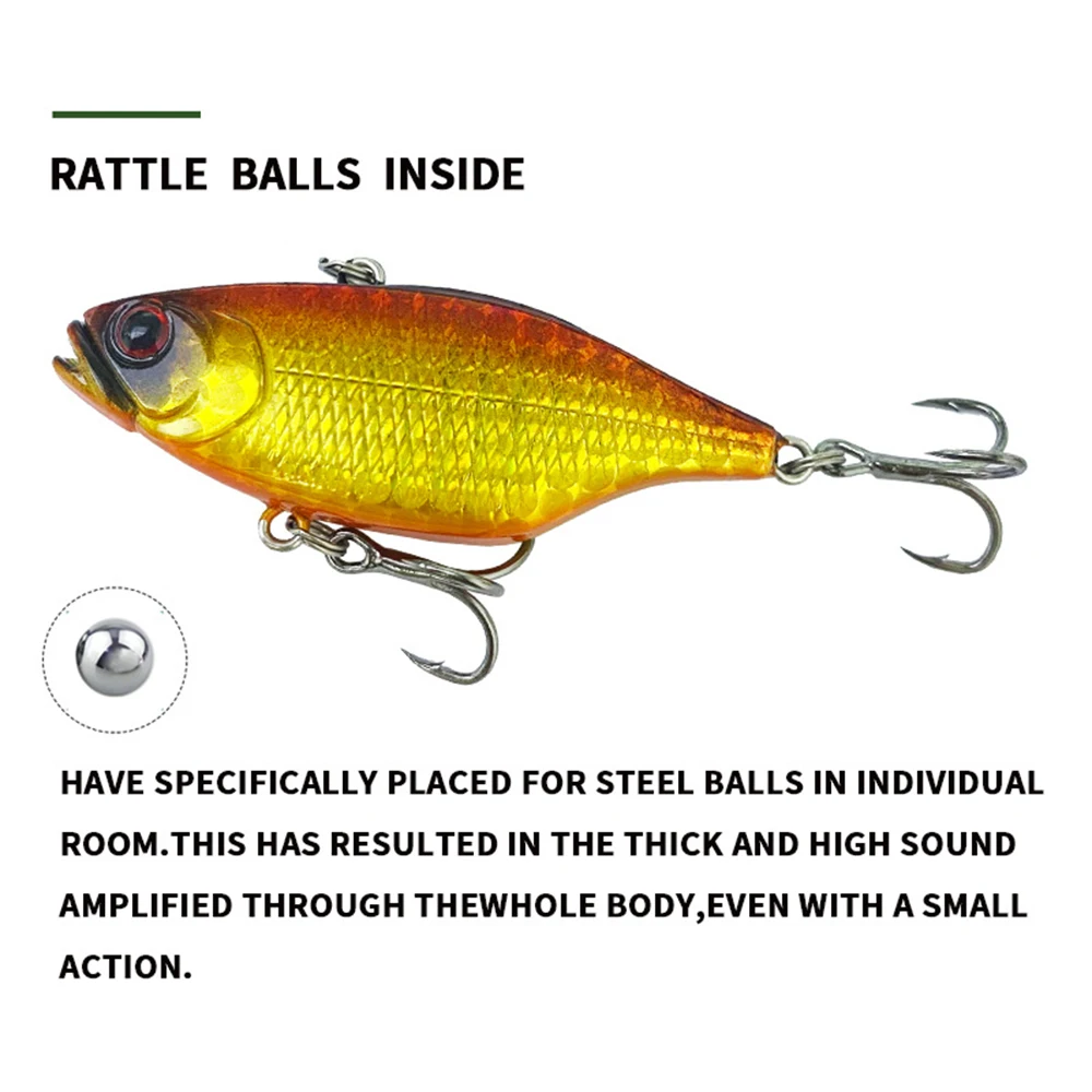 Señuelos de pesca hundidos VIB Wobbler, 6cm, 11,9g, vibración de fundición larga, cebo duro Artificial, Jerkbait, pesca en agua de mar, lubina VIBE132 - imagen 5