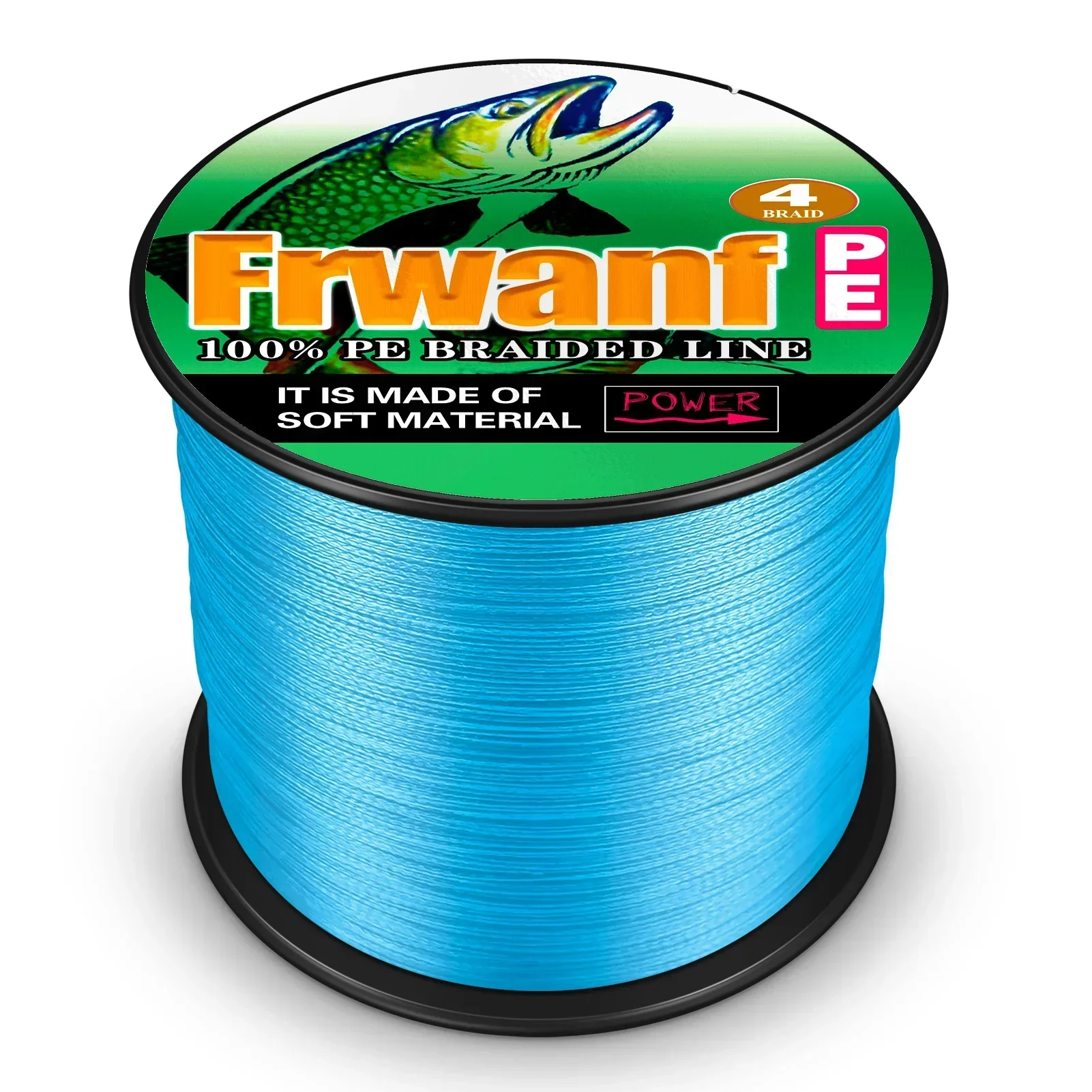Frwanf 4 hebras 500M 2-100LB línea de pesca trenzada PE pesca fuerte línea de pesca multifilamento duradera línea de pesca PE alambre mar - imagen 2