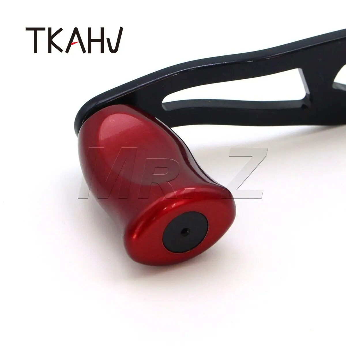 TKAHV-mango de carrete de pesca Baitcasting curvo, 95mm, para Abu Revo S Daiwa Shimano Baitcaster, perfil bajo, negro y rojo - imagen 4